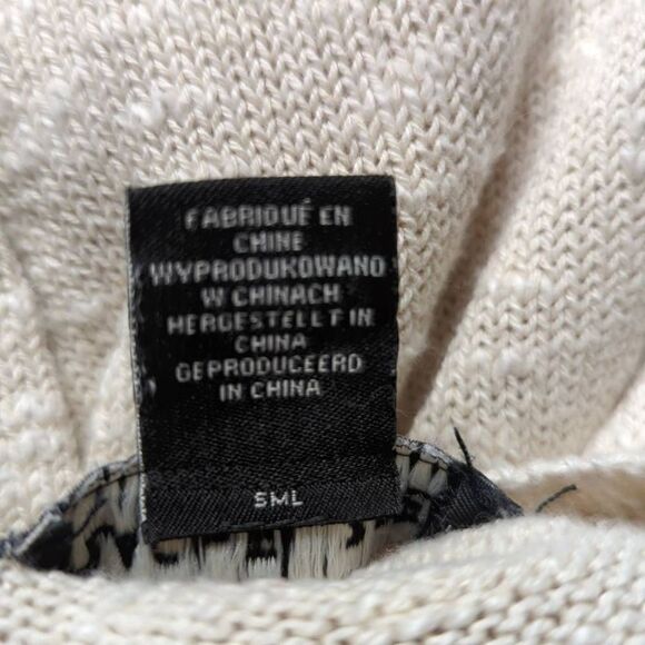 Rachel‎ Zoe Oatmeal Long Sleeve Lightweight Sweater Woman's Size Small - Picture 10 of 12